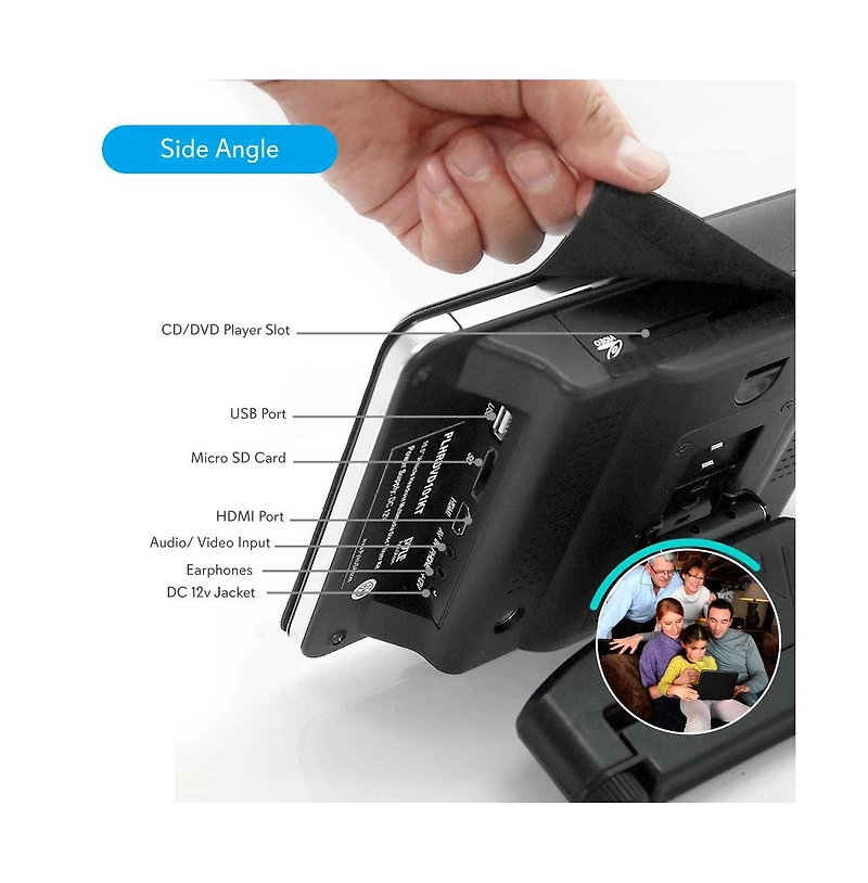 Pyle 10.5'' Car Headrest Dvd Player Kit with Secondary Screen, Wireless Headphones