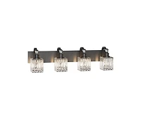 gaomon Modern Crystal Bathroom Vanity Lights Black Bathroom Light Fixtures Crystal Vanity Shower Lights Over Mirror, Mirror Glass Crystal Bathroom Van