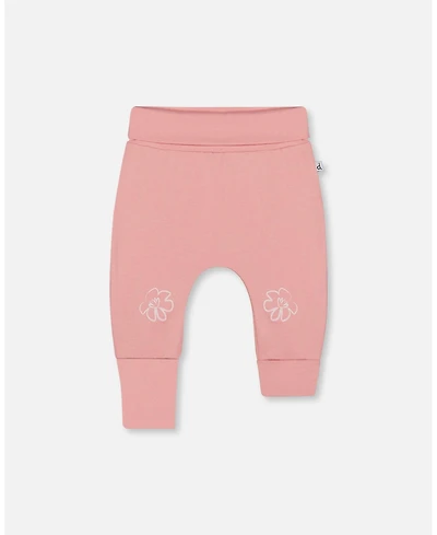 Deux par Deux Baby Girls Cotton Evolutive Pant Soft Pink