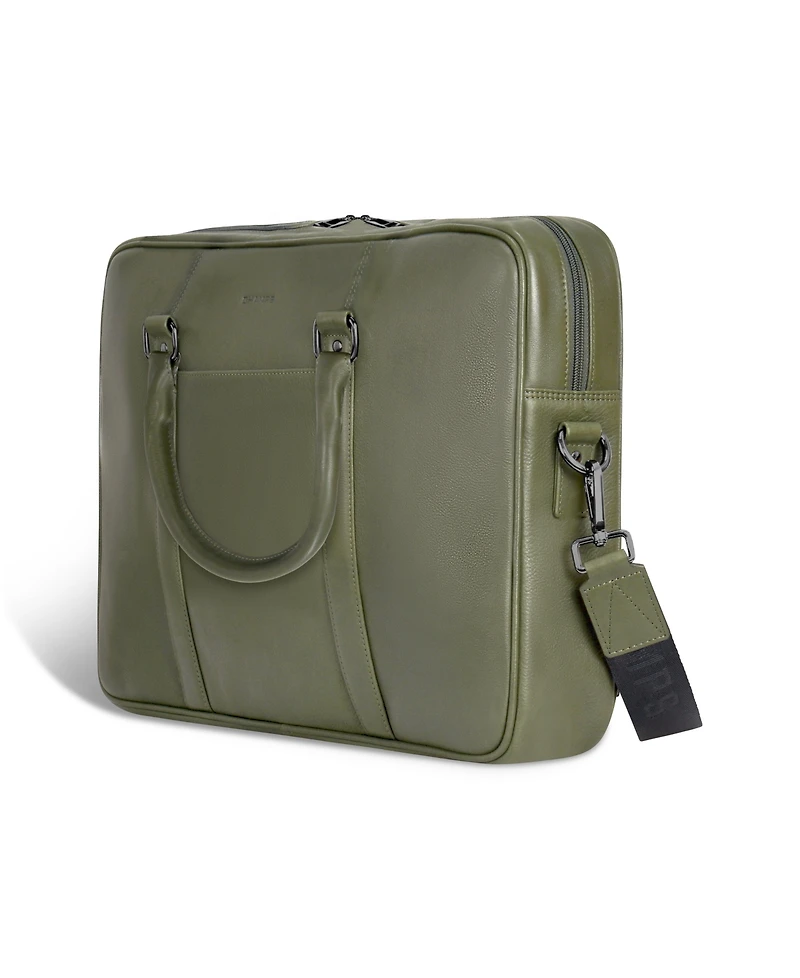 Champs Onyx Collection Leather Slim Briefcase