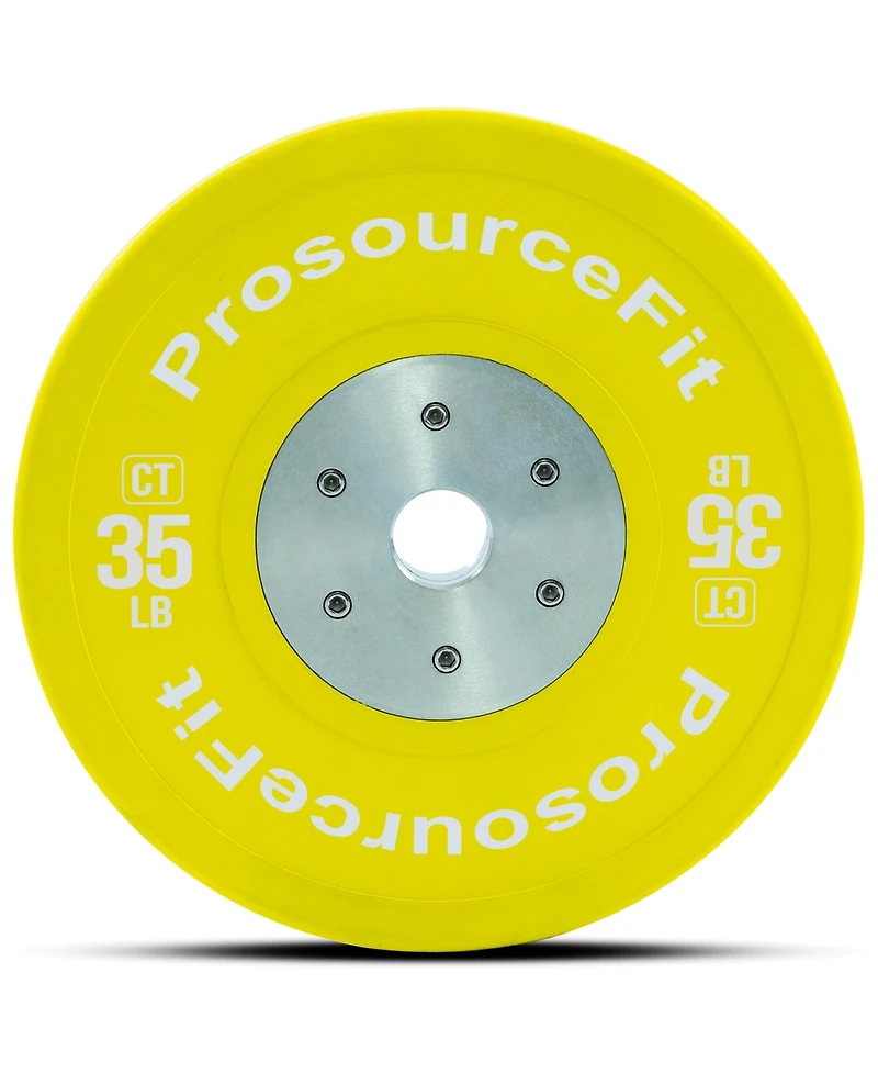 ProsourceFit Color Training Bumper Plate 35 lb, Yellow