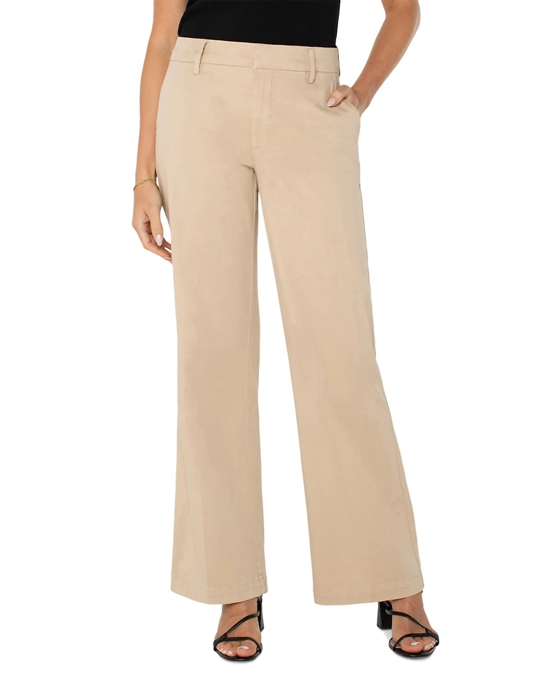 Liverpool Los Angeles Petite Kelsey Wide-Leg Pants