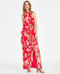 Adrianna Papell Women's Printed Sleeveless Mermaid Dress