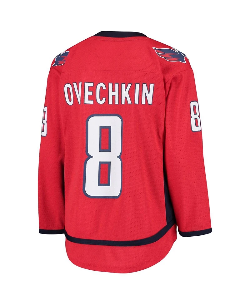 Outerstuff Big Boys and Girls Washington Capitals Home Replica Player Jersey - Alexander Ovechkin