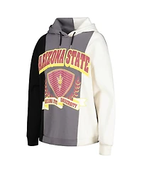 Gameday Couture Women's Gray/Black Arizona State Sun Devils Hall of Fame Colorblock Pullover Hoodie