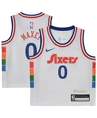 Nike Toddler Tyrese Maxey White Philadelphia 76ers 2024/25 Swingman Player Jersey - City Edition