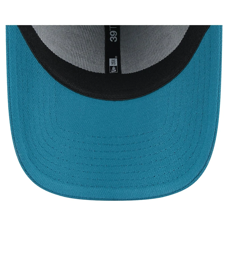 New Era Men's Teal Jacksonville Jaguars Throwback Crawl Standard 39THIRTY Flex Hat