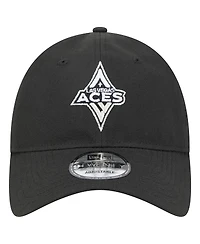 New Era Men's and Women's Black Las Vegas Aces Core Logo 9TWENTY Adjustable Hat