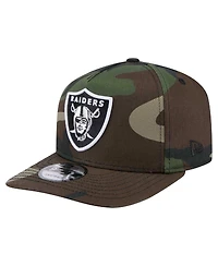 New Era Men's Camo Las Vegas Raiders Woodsy 9FIFTY Snapback Hat