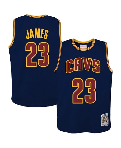 Mitchell & Ness Big Boys and Girls LeBron James Navy Cleveland Cavaliers 2008/09 Hardwood Classics Swingman Jersey