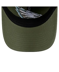 New Era Men's Olive Philadelphia Eagles Main 9TWENTY Adjustable Hat