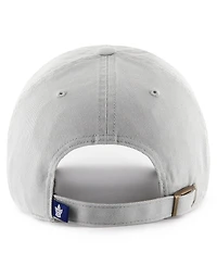 '47 Brand Men's Gray Toronto Maple Leaf's Team Clean Up Adjustable Hat