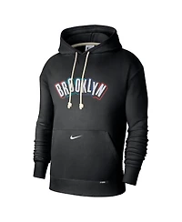 Nike Men's Black Brooklyn Nets 2024/25 City Edition Courtside Standard Issue Pullover Hoodie
