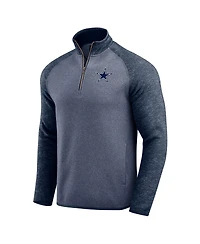 Fanatics Men's Navy Dallas Cowboys Tonal Quarter-Zip Jacket