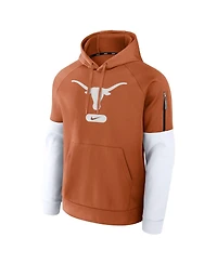 Nike Men's Texas Burnt Orange Longhorns Fitness Performance Pullover Hoodie