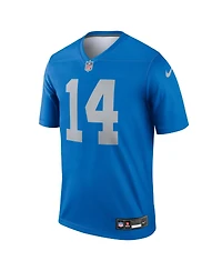 Nike Men's Amon-Ra St. Brown Blue Detroit Lions Alternate Legend Player Performance Top