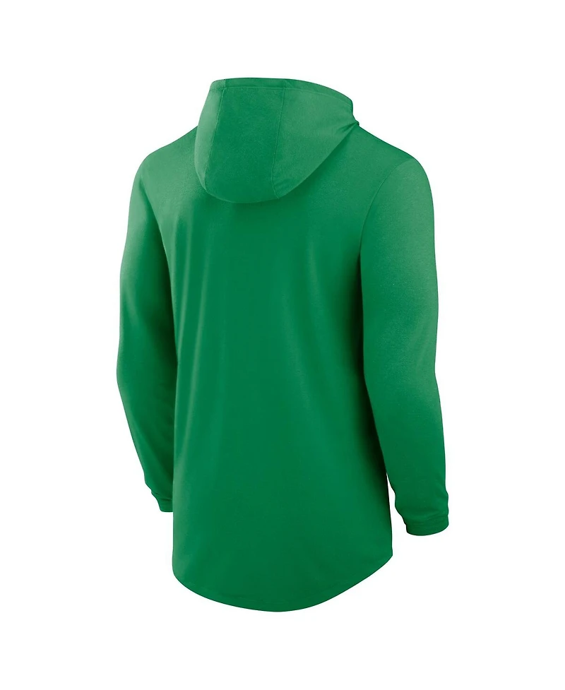 Nike Men's Green Oregon Ducks Lightweight Performance Long Sleeve Hoodie T-Shirt