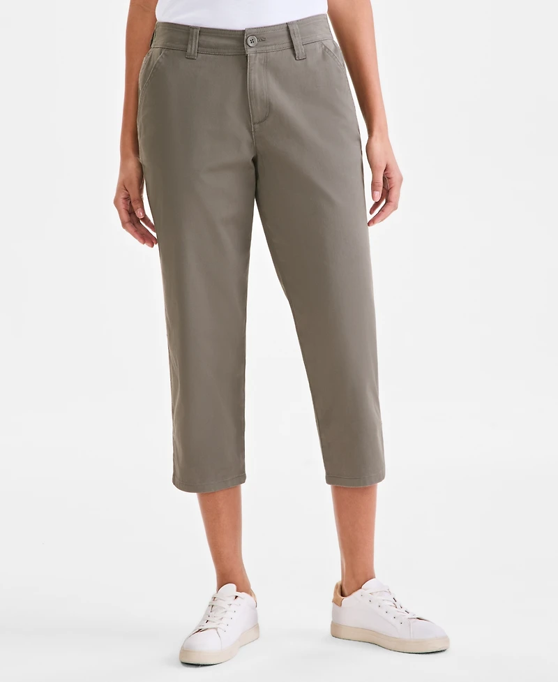Style & Co Petite Mid-Rise Comfort Waist Capri Pants, Exclusively at Macy's