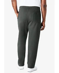 KingSize Big & Tall Fleece Open-Bottom Sweatpants