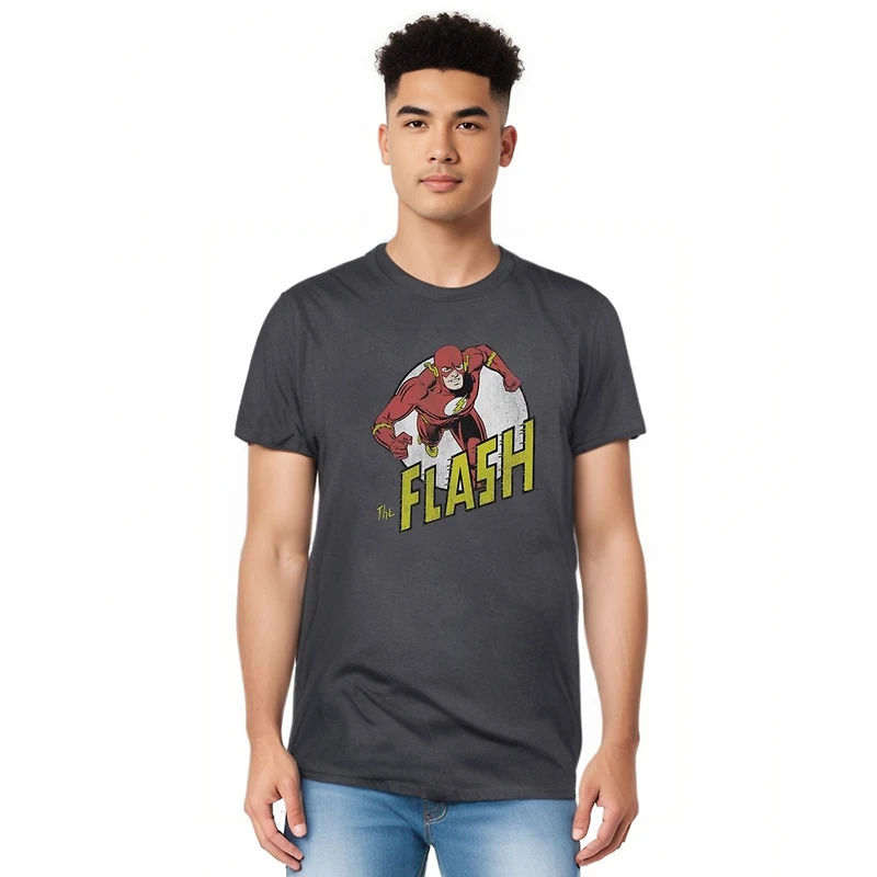 Dc Flash Mens Comics Run Short Sleeve Adult Tee / T-Shirt