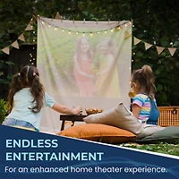 Impecca 180” Home Theater Projector, 200 Ansi Lumens, 720P, Protective Case+Accessory Kit