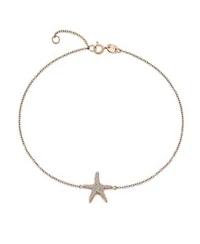 Bling Jewelry Vacation Beach Cz Starfish Anklet Ankle Bracelet Sterling Silver