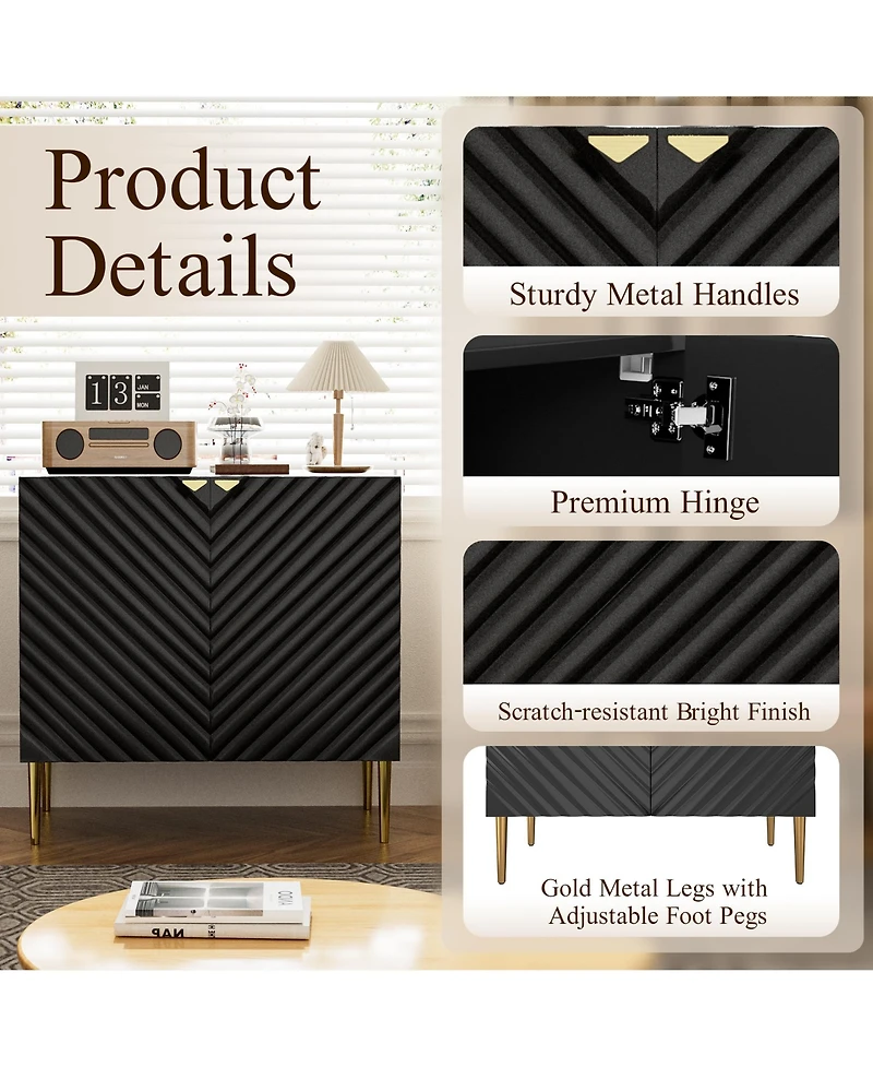 2 Door Locker Accent Cabinet