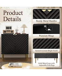 2 Door Locker Accent Cabinet