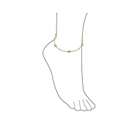 Bling Jewelry Elegant Delicate Cubic Zirconia Cz By The Yard Anklet Ankle Bracelet Sterling Silver 9-10"