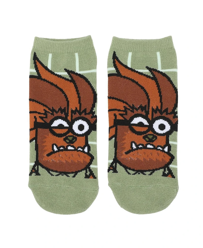Minions Women's Despicable Me Classic Monsters Costumes 5-Pair Ankle Socks