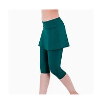 Calypsa Women's Skirted Swim Capris