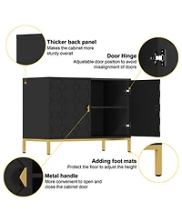 Freestanding Storage Cabinet 2-Door Accent