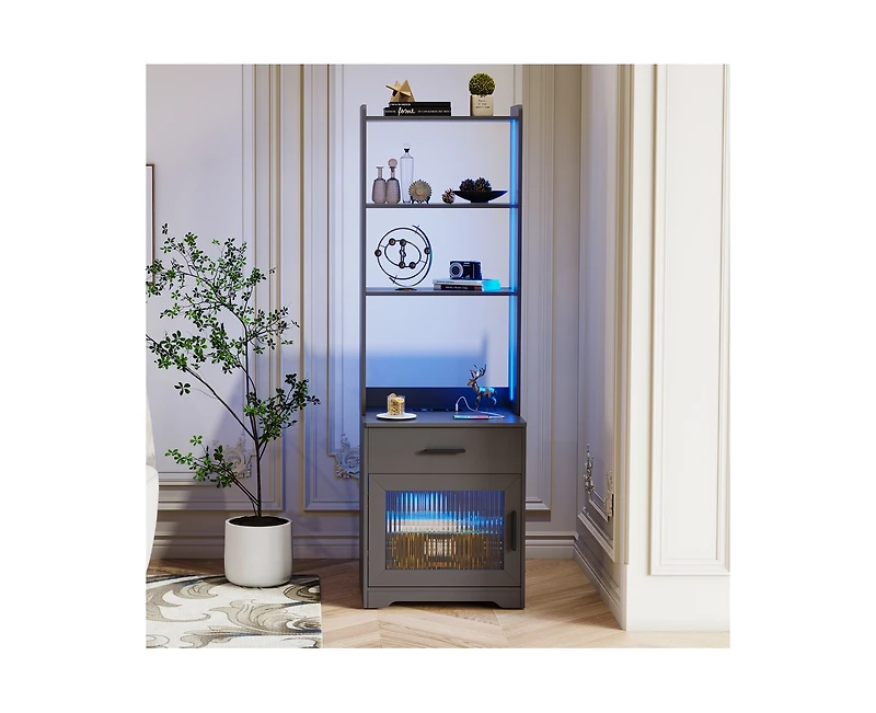 Vlsrka Vanity Makeup Desk with Mirror and Lights