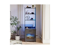 Vlsrka Vanity Makeup Desk with Mirror and Lights