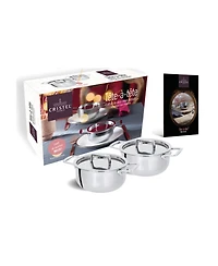 Castel Pro Set of 2 Mini 0.5 Qt Stewpans With Lids