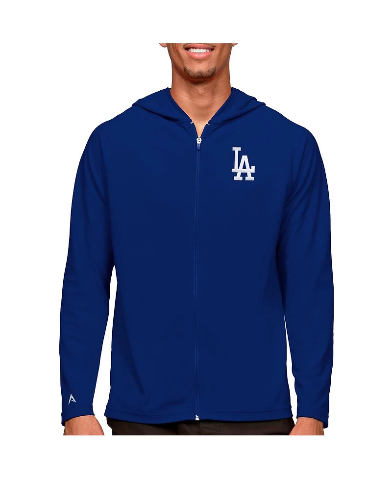 Antigua Men's Royal Los Angeles Dodgers Legacy Full-Zip Hoodie