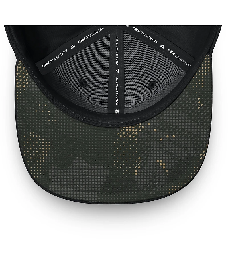 Fanatics Men's Black Vegas Golden Knights Authentic Pro Military Appreciation Adjustable Hat