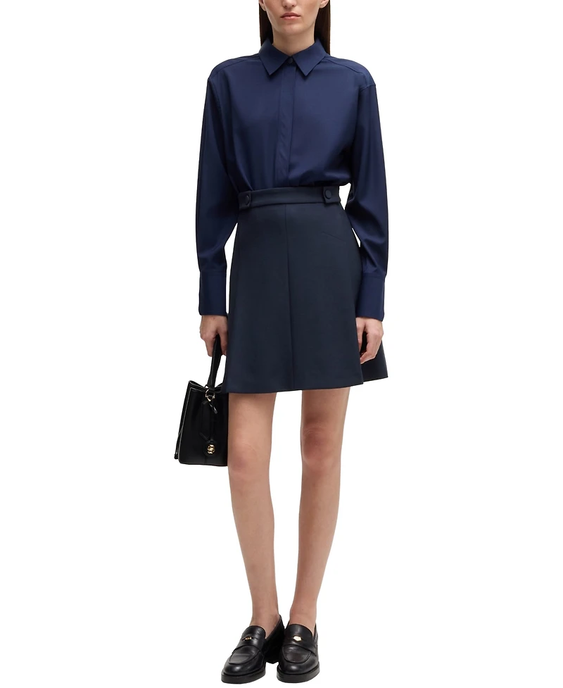 Boss by Hugo Women's Pleat-Front Skirt
