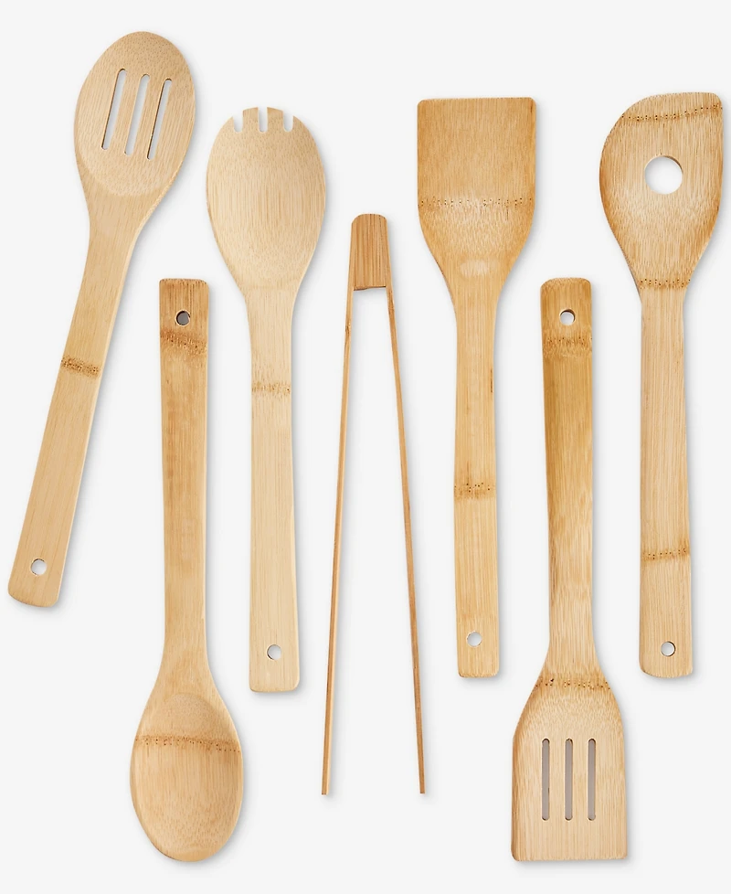 Arch Studio 7-Piece Bamboo Utensil Set & Holder, Exclusively at Macy's