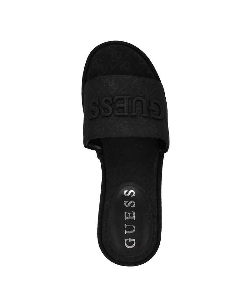 Guess Women's Bintai Platform Slide Wedge Sandals