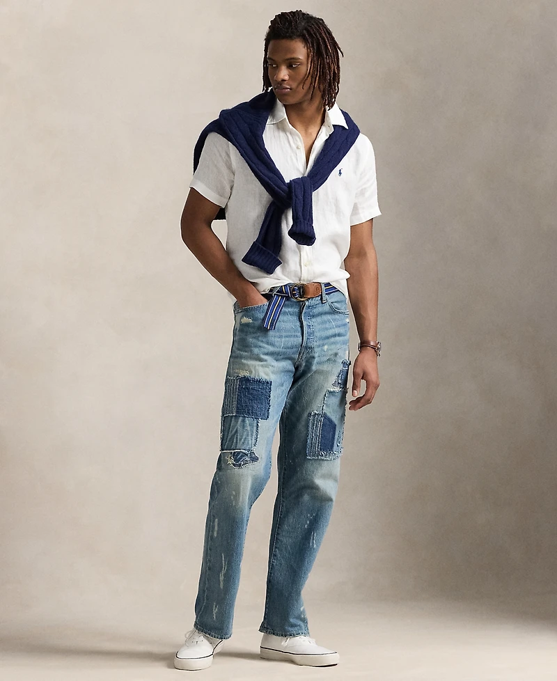 Polo Ralph Lauren Men's Short-Sleeve Linen Button-Up