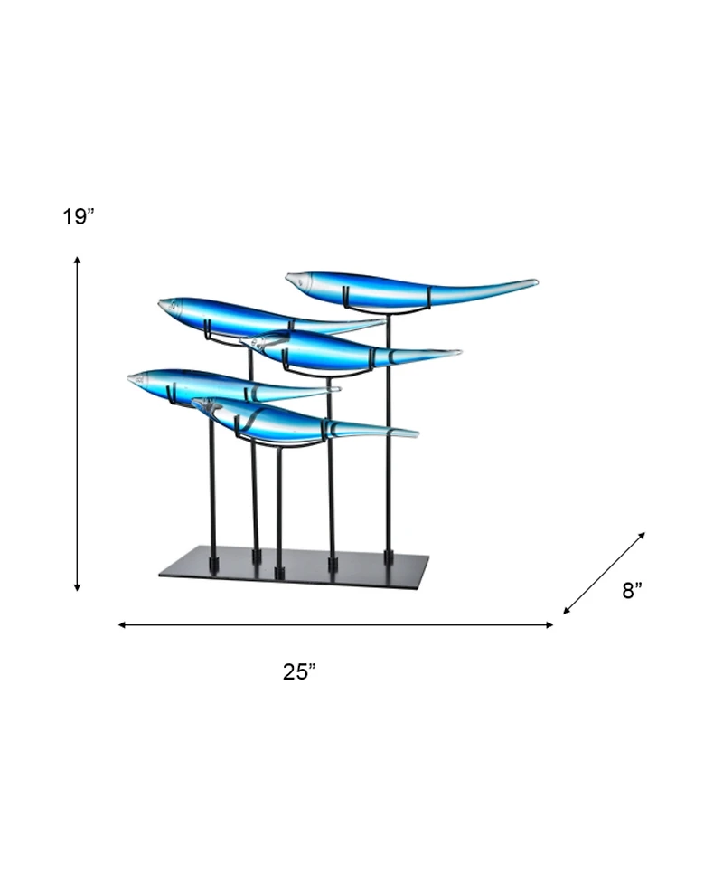 Dale Tiffany 5-Blue Fish Figurine