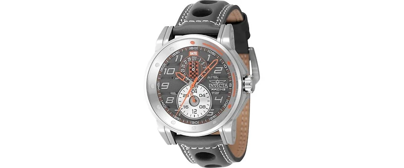 Invicta Men's 47535 Invicta Racing Quartz Multifunction Silver, Orange, Grey, Gunmetal Dial Watch