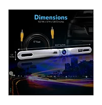 Pyle License Plate Car Rearview Backup Camera, Waterproof, Adjustable, Distance Scale Lines