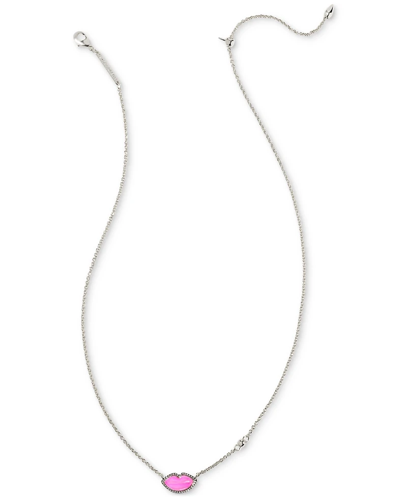 Kendra Scott Gemstone Lips 18" Adjustable Reversible Pendant Necklace