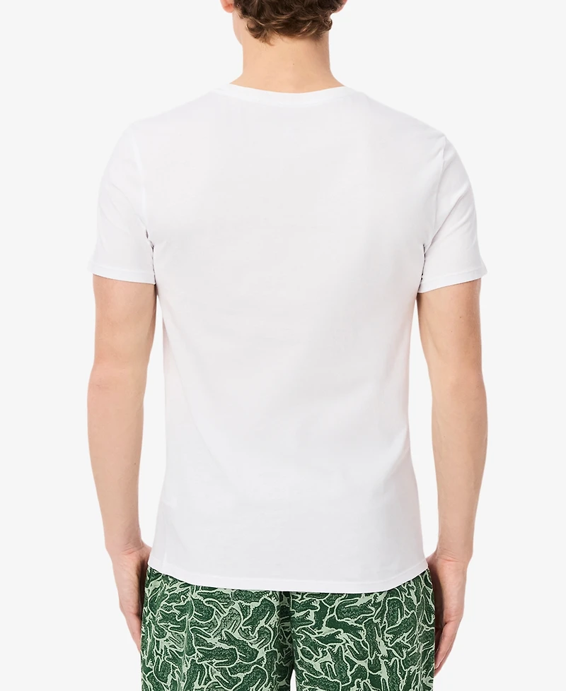 Lacoste Men's 5-Pack Slim Fit Crewneck Undershirts