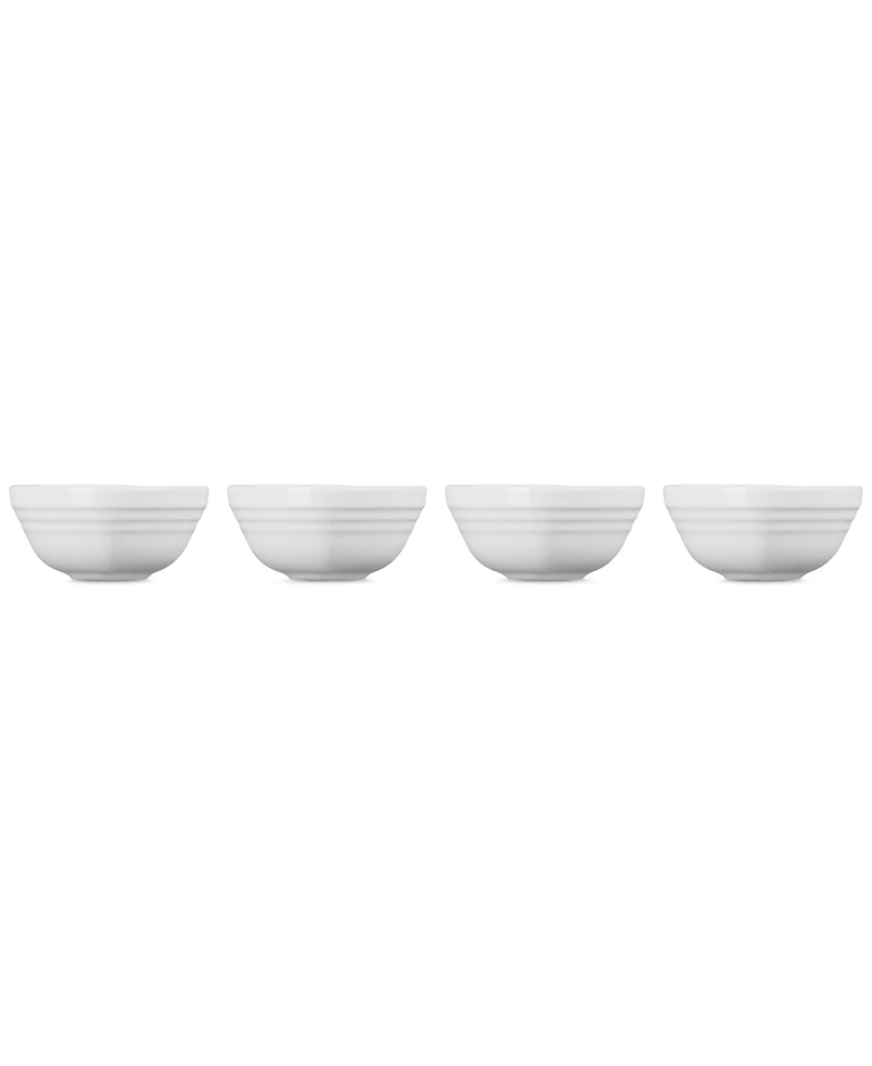 Le Creuset Stoneware Heart Mini Bowls, Set of 4
