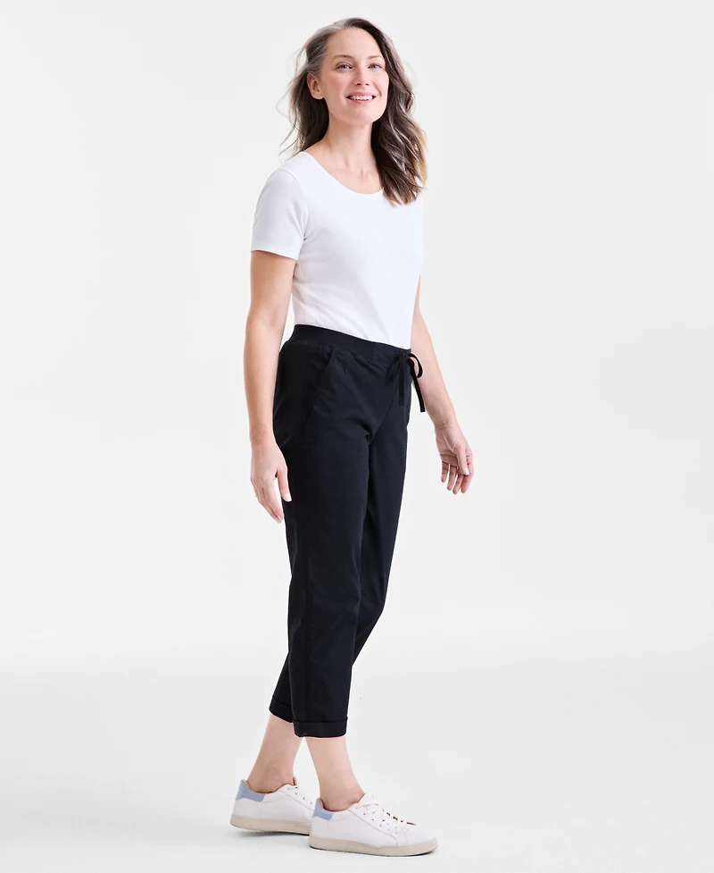 Style & Co Women's Pull On Cuffed Pants, Regular Petite, Created for Macy's