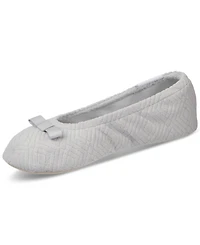 Isotoner Signature Women's Gemma Microterry Ballerina Slippers
