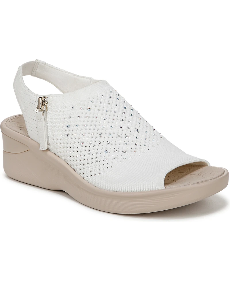 LifeStride Women's Starlet Washable Slingback Wedge Sandals